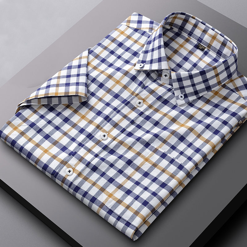 Oxford Cotton Casual Shirt Business - Рубашка мужская из ткани Оксфорд, 100%