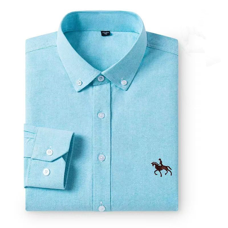 Oxford Cotton Casual Shirt Business - Мужские рубашки-оксфорды из 100% хлопка, с