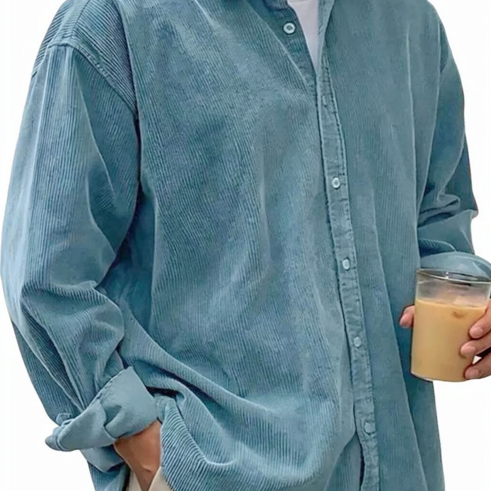Мужские рубашки из вельвета с  – обзор и цена Corduroy Button Up Shirt Men