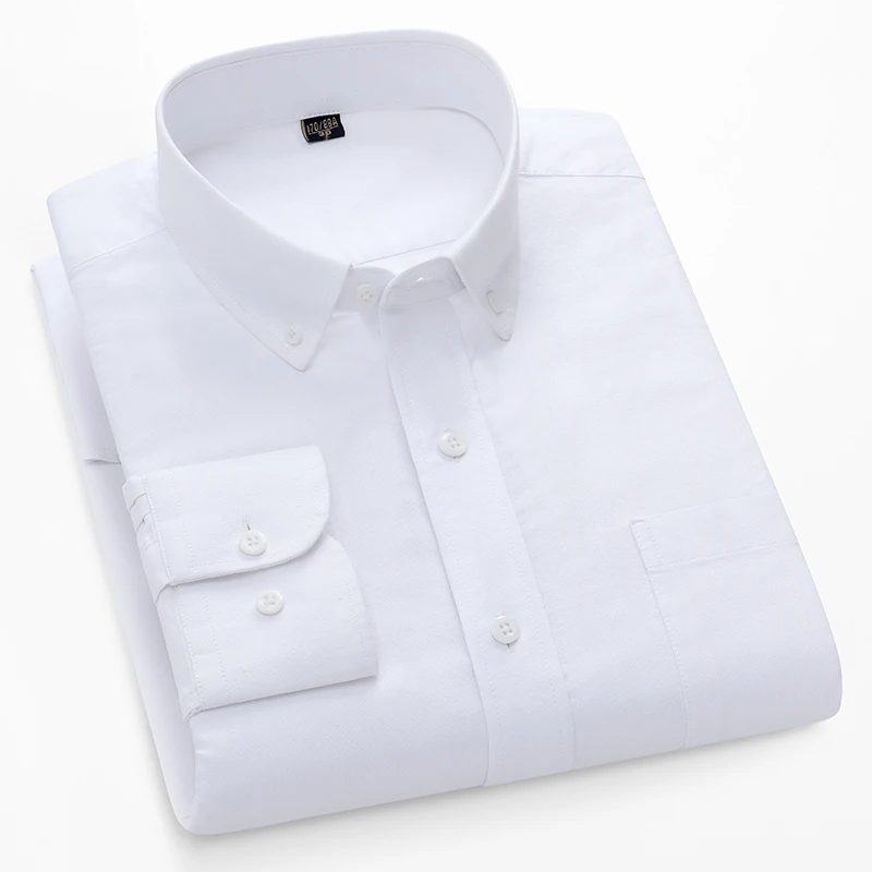Мужские рубашки из 100% хлопка – обзор и цена Oxford Cotton Casual Shirt Business