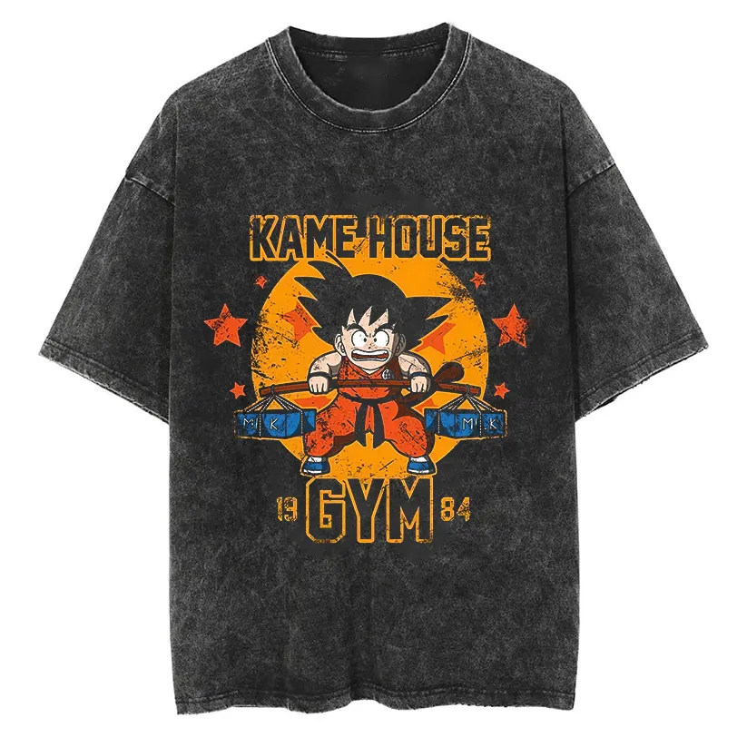 Футболка Goku Dragon Ball Аним – обзор и цена Acid Wash Vintage Graphic T Shirt