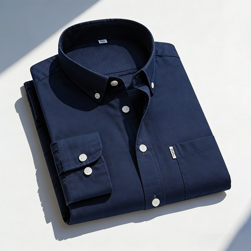 Мужские рубашки из чистого хло – обзор и цена Oxford Cotton Casual Shirt Business